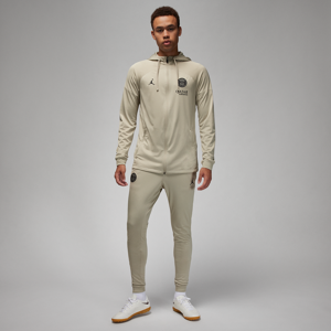 Maskinstrikket Paris Saint-Germain Strike Third Jordan Dri-FIT-fodboldtracksuit med hætte til mænd - brun brun S