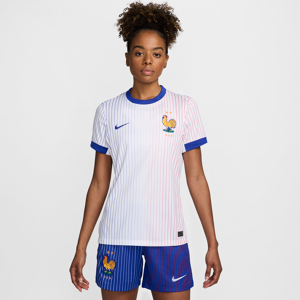 FFF 2024/25 Stadium Away Nike Dri-FIT Replica-fodboldtrøje til kvinder (herrehold) - hvid hvid XS (EU 32-34)