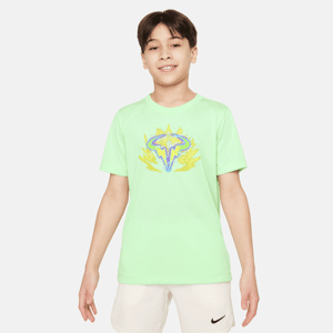 Nike Rafa-T-shirt i Dri-FIT til større børn - grøn grøn S