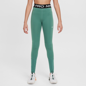 Nike Pro Dri-FIT-leggings til større børn (piger) - grøn grøn L