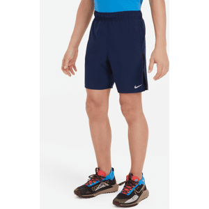 Nike Dri-FIT Challenger-løbeshorts til større børn (drenge) - blå blå XS