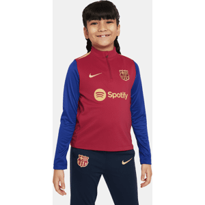 FC Barcelona Academy Pro Nike Dri-FIT-fodboldtræningstrøje til mindre børn - rød rød L