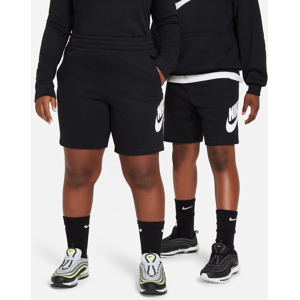 Nike Sportswear Club Fleece-shorts i french terry til større børn (udvidet størrelse) - sort sort L+