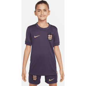 England 2024/25 Stadium Away Nike Dri-FIT Replica-fodboldtrøje til større børn (herrehold) - lilla lilla L