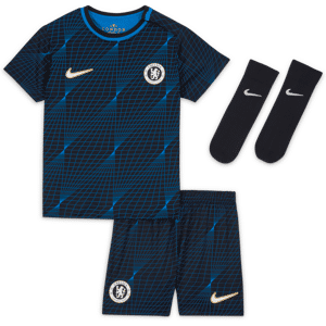 Chelsea FC 2023/24 Away-Nike Dri-FIT-sæt i 3 dele til babyer/småbørn - blå blå 24-36M