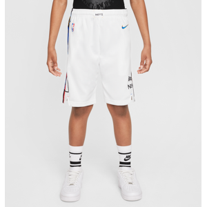 Brooklyn Nets-Nike Dri-FIT NBA Swingman-shorts til større børn - hvid hvid S