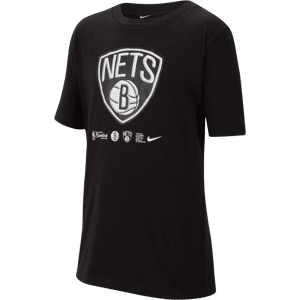 Brooklyn Nets Nike Dri-FIT NBA-T-shirt til større børn - sort sort S