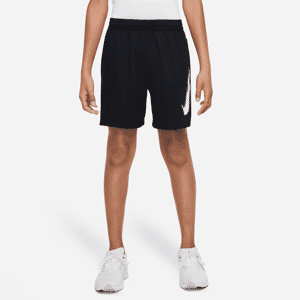 Nike Multi Dri-FIT-træningsshorts med grafik til større børn (drenge) - sort sort S