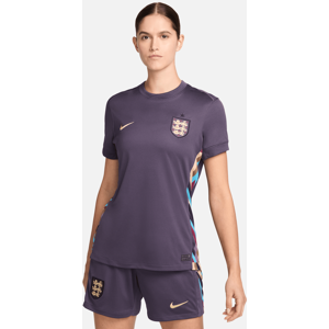 England 2024/25 Stadium Away Nike Dri-FIT Replica-fodboldtrøje til kvinder (herrehold) - lilla lilla XL (EU 48-50)