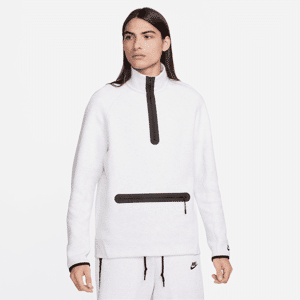 Nike Sportswear Tech Fleece-sweatshirt med 1/2 lynlås til mænd - brun brun 3XL