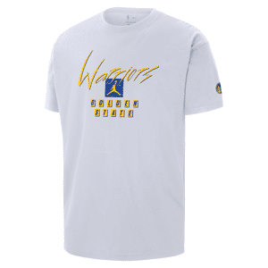 Golden State Warriors Courtside Statement Edition Jordan NBA Max90-T-shirt til mænd - hvid hvid M