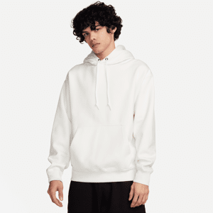 Nike Solo Swoosh-pullover-hættetrøje i fleece til mænd - hvid hvid XL