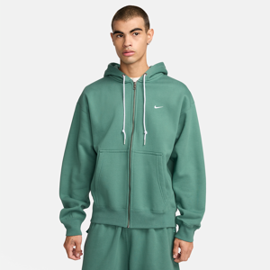 Nike Solo Swoosh-hættetrøje med fuld lynlås til mænd - grøn grøn L