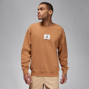 Jordan Essentials-sweatshirt i fleece med rund hals til mænd - brun brun L