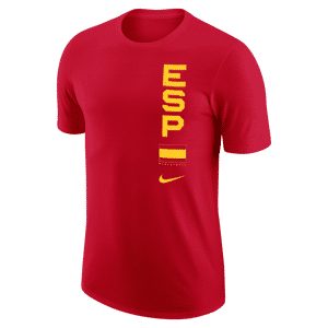 Spanien Nike Dri-FIT-Team Basketball-T-shirt til mænd - rød rød XL