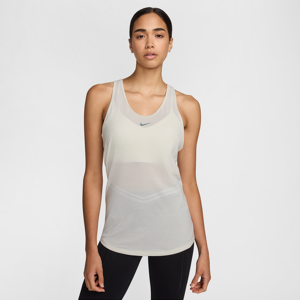 Nike Swift Dri-FIT Wool-løbetanktop til kvinder - hvid hvid XXL (EU 52-54)