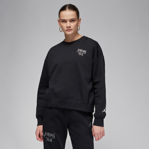 Jordan Brooklyn Fleece-sweatshirt med rund hals til kvinder - sort sort L (EU 44-46)