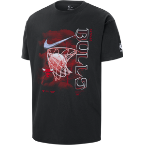 Chicago Bulls Courtside Max90-Nike NBA-T-shirt til mænd - sort sort L