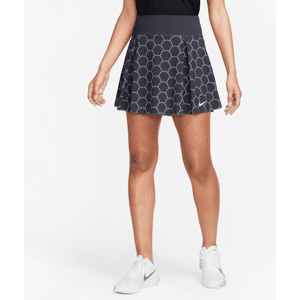 Nike Dri-FIT Advantage-tennisnederdel med print til kvinder - sort sort XS (EU 32-34)