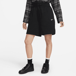 Nike Sportswear Phoenix Fleece-shorts med høj talje og løs pasform til kvinder - sort sort XS (EU 32-34)