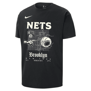 Brooklyn Nets Courtside Nike NBA Max90-T-shirt til mænd - sort sort XXL