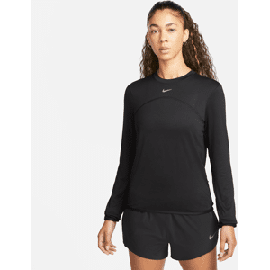 Nike Dri-FIT Swift Element UV-løbetrøje med rund hals til kvinder - sort sort XS (EU 32-34)