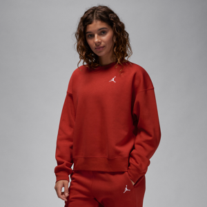 Jordan Brooklyn Fleece-sweatshirt med rund hals til kvinder - rød rød L (EU 44-46)