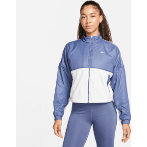 Nike Therma-FIT One-fleecejakke med lynlås til kvinder - blå blå XL (EU 48-50)