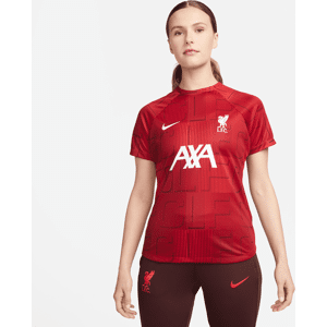 Liverpool FC Academy Pro-Nike Dri-FIT Pre-Match-fodboldtrøje til kvinder - rød rød M (EU 40-42)