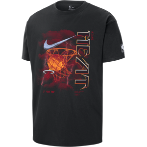 Miami Heat Courtside Max90 Nike NBA-T-shirt til mænd - sort sort XL