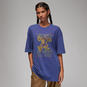 Overdimensioneret Jordan-T-shirt til kvinder - lilla lilla XS (EU 32-34)