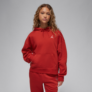 Jordan Brooklyn Fleece-hættetrøje til kvinder - rød rød L (EU 44-46)