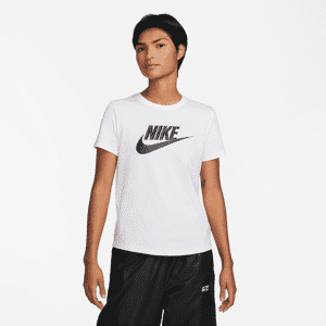 Nike Sportswear Essentials Logo-T-shirt til kvinder - hvid hvid XL (EU 48-50)