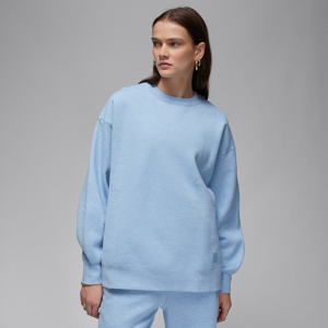 Jordan Flight-sweatshirt i fleece med rund hals til kvinder - blå blå XS (EU 32-34)