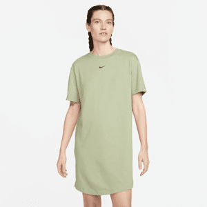 Oversized, maskinstrikket Nike Sportswear-T-shirt til kvinder - grøn grøn XS (EU 32-34)