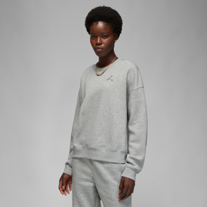 Jordan Brooklyn-sweatshirt i fleece med rund hals til kvinder - grå grå L (EU 44-46)