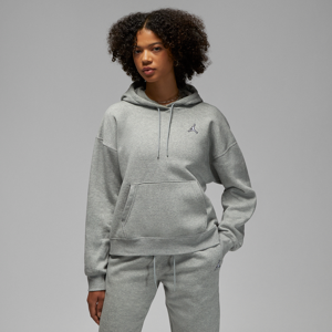 Jordan Brooklyn-pullover-hættetrøje i fleece til kvinder - grå grå L (EU 44-46)