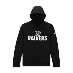 Nike (NFL Las Vegas Raiders)-pullover-hættetrøje til større børn - sort sort M