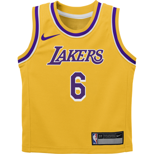 LeBron James Los Angeles Lakers Icon Edition-gaveæske med Nike NBA-trøje og -shorts til større børn (drenge) - gul gul 7