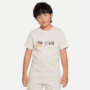 Nike Air-T-shirt til større børn (drenge) - brun brun S