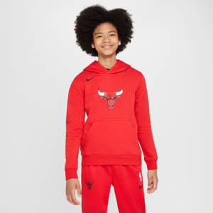 Chicago Bulls Club Nike NBA-pullover-hættetrøje i fleece til større børn - rød rød XL