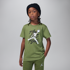 Jordan Jumpman Flight Sprayed Tee-T-shirt til mindre børn - brun brun 5