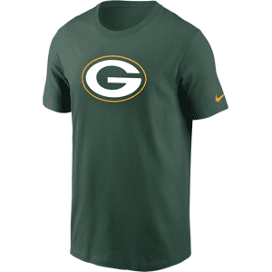 Nike Essential NFL Green Bay Packers Logo-T-shirt til større børn (drenge) - grøn grøn S