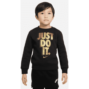 Nike Just Do It Gifting Crewneck-trøje med rund hals til småbørn - sort sort 4T