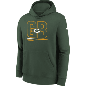 Nike Green Bay Packers City Code-pullover-hættetrøje til større børn - grøn grøn S