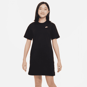 Nike Sportswear-T-shirt-kjole til større børn (piger) - sort sort S