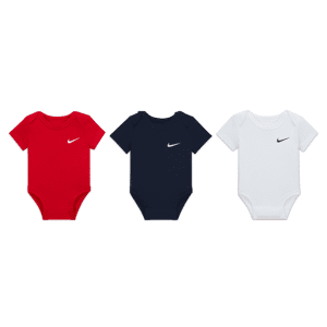 Nike-body til babyer (3-6 M) med Swoosh (pakke med 3 stk.) - multifarvet multifarvet 3-6M
