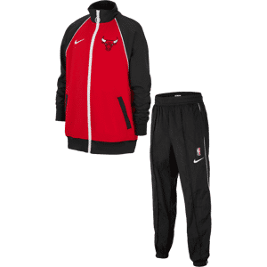 Chicago Bulls Courtside Nike NBA-tracksuit med lynlås til større børn - rød rød L