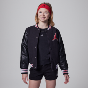 Jordan Varsity Jacket-jakke til større børn - sort sort M