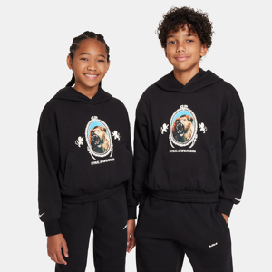 Nike LeBron Basketball-pullover-hættetrøje til større børn - sort sort S